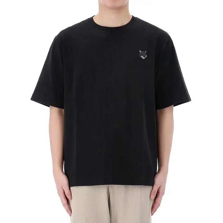 [BUNJANG] Maison Kitsuné Fox Embroidered Black XL T-Shirt / 신상 정픔 메종키츠네 폭스 블랙 XL 반팔 티 새상품 무료배송