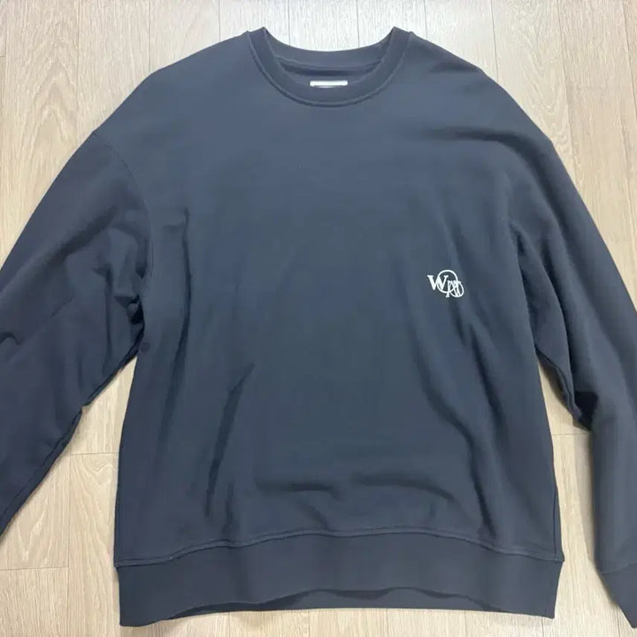[BUNJANG] Wooyoungmi Back Logo Sweatshirt Navy / [50] 우영미 백로고 맨투맨 네이비