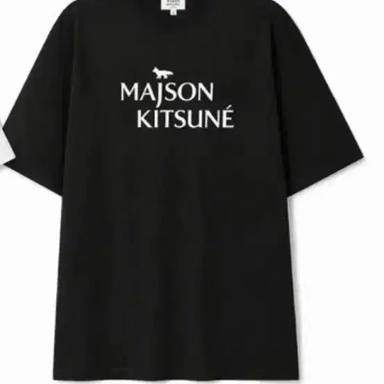 [BUNJANG] Maison Kitsuné Black Logo Short-Sleeve T-Shirt / 신상 메종키츠네 블랙 로고 반팔 티셔츠 M / XL새상품 무료배송