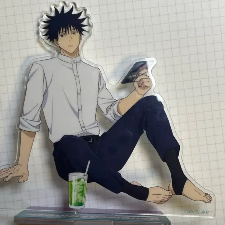 [BUNJANG] Jujutsu Kaisen Casual Wear Megumi Fushiguro Acrylic Stand / 최저가)주술회전 사복 티셔츠 후시구로 메구미 아크릴 스탠드