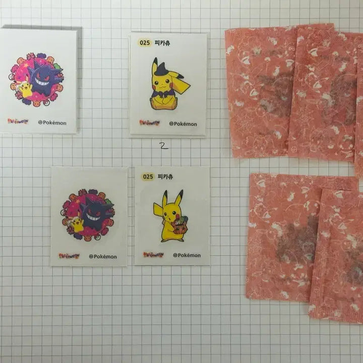 [BUNJANG] Pokemon Halloween Stickers 44-Piece Bundle / 포켓몬 할로윈 띠부띠부씰 44개 일괄(+서비스o)