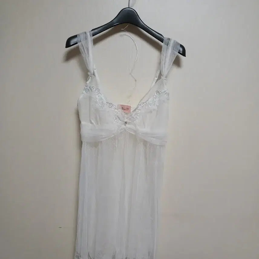 [BUNJANG] Eblin White Lace Slip Dress S / EBLIN  화이트 레이스 슬립 원피스 S