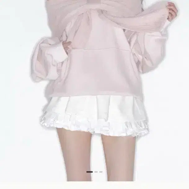 [BUNJANG] Dirtyz Ribbon Hoodie Pink Spring Version / 더티스 리본후디 리본후드 핑크 봄버전 판매