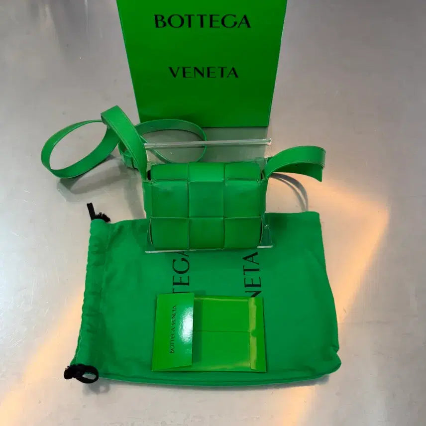 [BUNJANG] Bottega Veneta Parrot Mini Leather Cassette Bag / [리오브] 보테가베네타 패러킷 미니 레더 카세트백