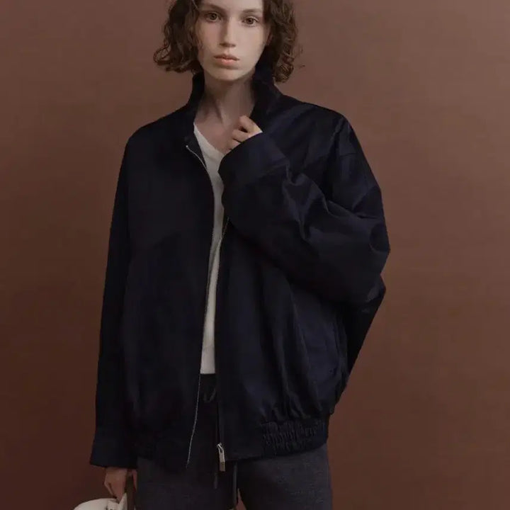 [BUNJANG] For Your Eyes Only Taf Oversized Blouson (Navy) / 포유어아이즈온리 Taf Oversized Blouson (Navy)