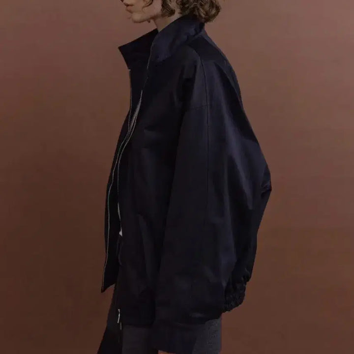 [BUNJANG] For Your Eyes Only Taf Oversized Blouson (Navy) / 포유어아이즈온리 Taf Oversized Blouson (Navy)