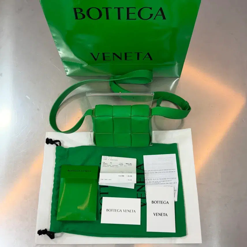 [BUNJANG] Bottega Veneta Parrot Mini Leather Cassette Bag / [리오브] 보테가베네타 패러킷 미니 레더 카세트백