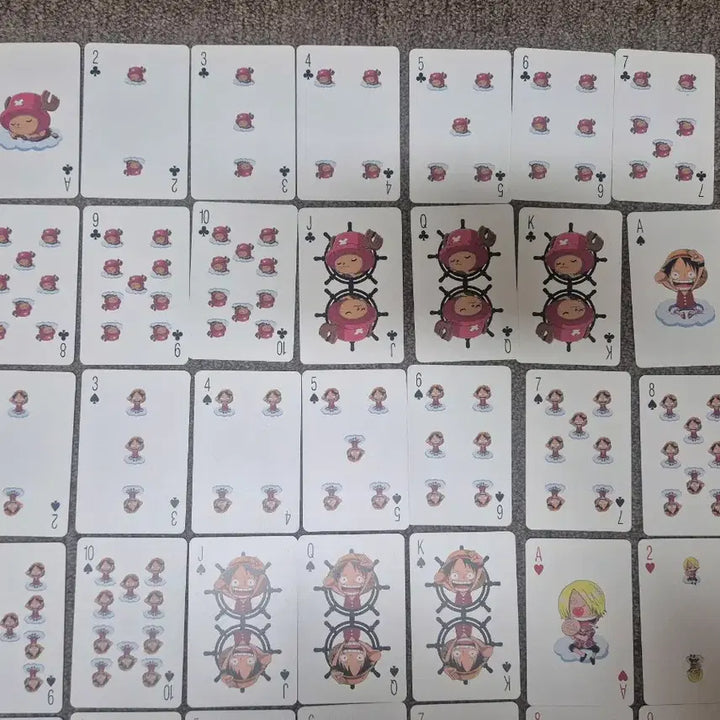 [BUNJANG] One Piece Trump Card Set / 원피스 트럼프 카드 (분실있음)