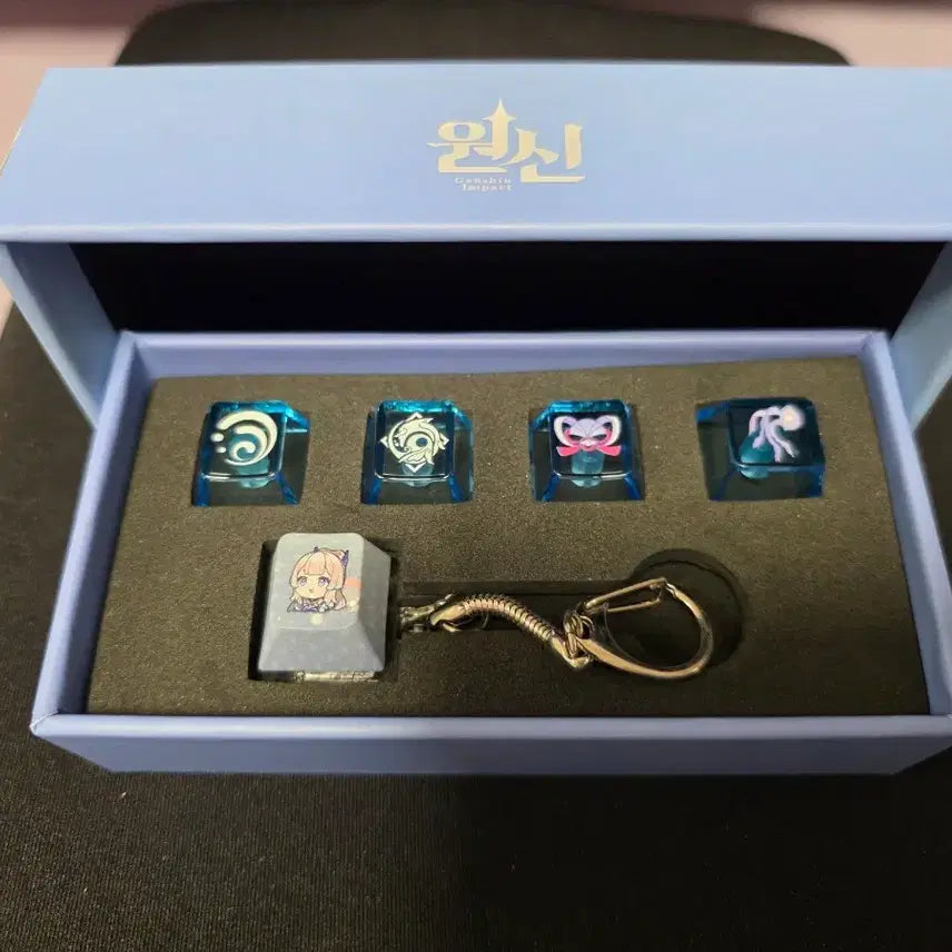 [BUNJANG] Genshin Impact PC Lounge Kokomi Keycap Keychain / 원신 pc라운지 코코미 키캡 키링