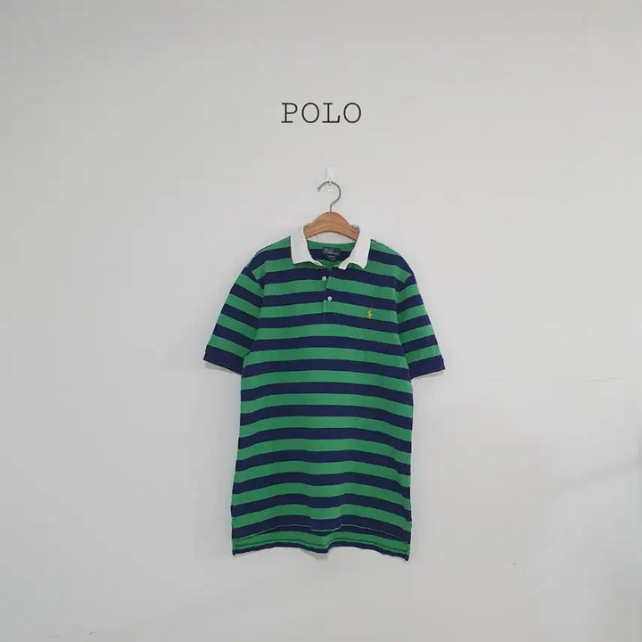 [BUNJANG] Polo Ralph Lauren Striped Short Sleeve Rugby Shirt / No.26050408 폴로 랄프로렌 스트라이프 반팔 카라티 럭비티