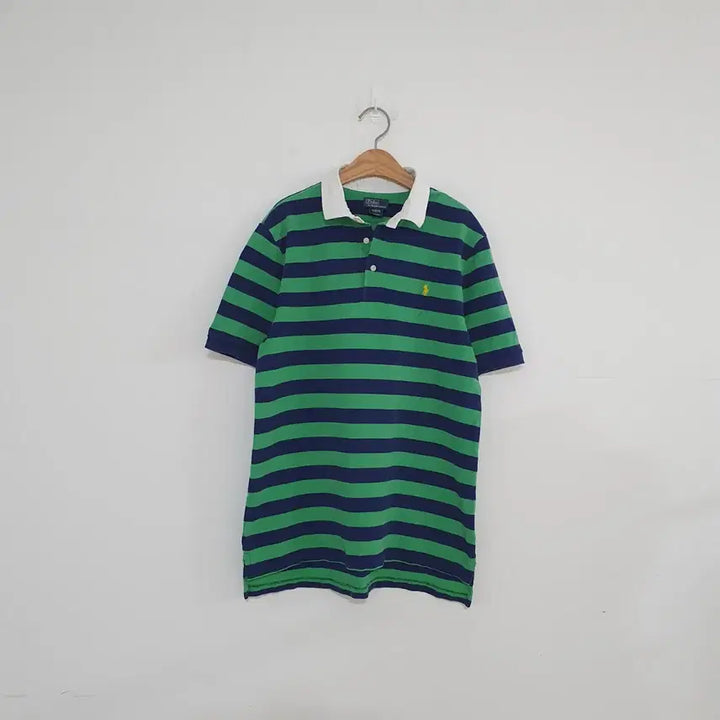 [BUNJANG] Polo Ralph Lauren Striped Short Sleeve Rugby Shirt / No.26050408 폴로 랄프로렌 스트라이프 반팔 카라티 럭비티
