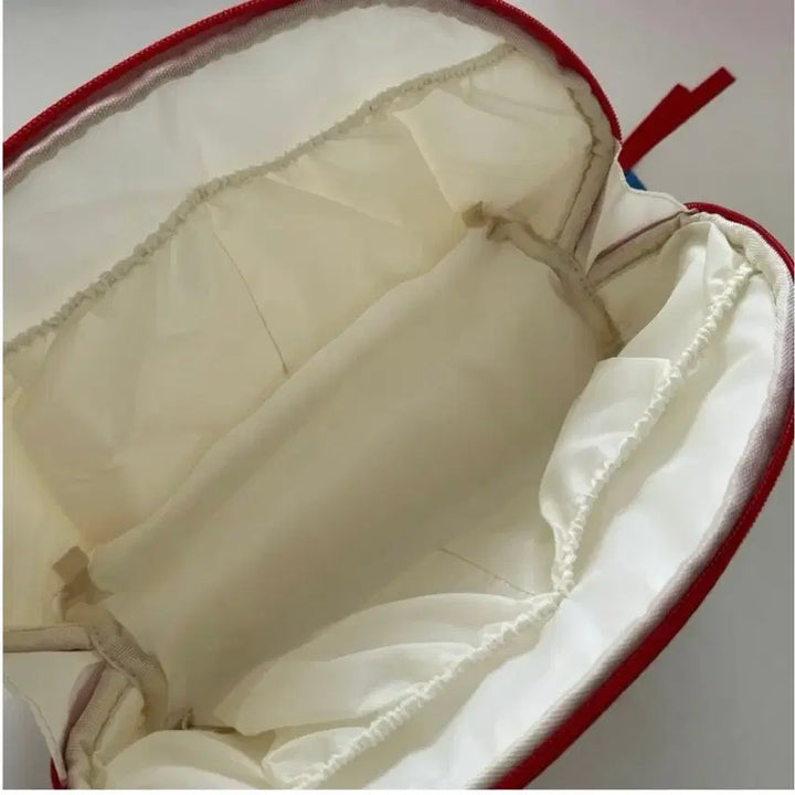 [BUNJANG] Hello Kitty Pouch White Red Line / 헬로키티 파우치 화이트 레드라인