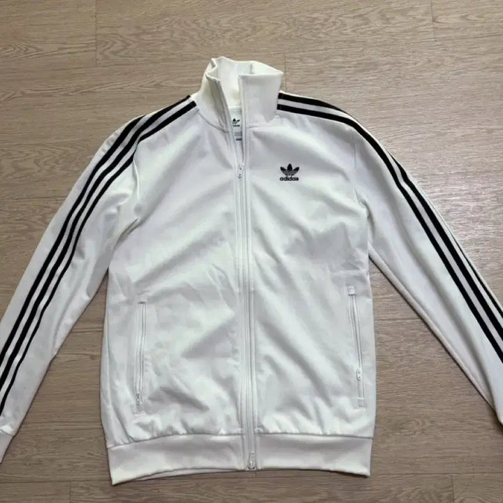 [BUNJANG] Adidas Beckenbauer White Track Top Jersey (S) / 아디다스 베켄바우어 화이트 트랙탑 져지 (90/S)