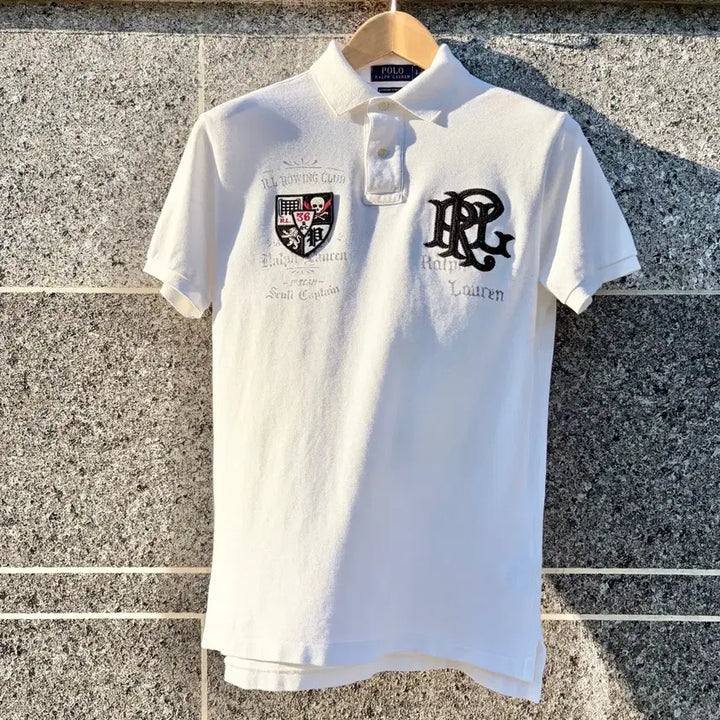 [BUNJANG] Polo Ralph Lauren Skull Captain Heavyweight Custom Slim Fit PK Collar Short Sleeve T-shirt / S)폴로 랄프로렌 스컬 캡틴 헤비에잇 커스텀슬림핏 PK카라 반팔티