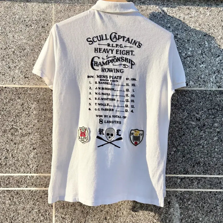[BUNJANG] Polo Ralph Lauren Skull Captain Heavyweight Custom Slim Fit PK Collar Short Sleeve T-shirt / S)폴로 랄프로렌 스컬 캡틴 헤비에잇 커스텀슬림핏 PK카라 반팔티
