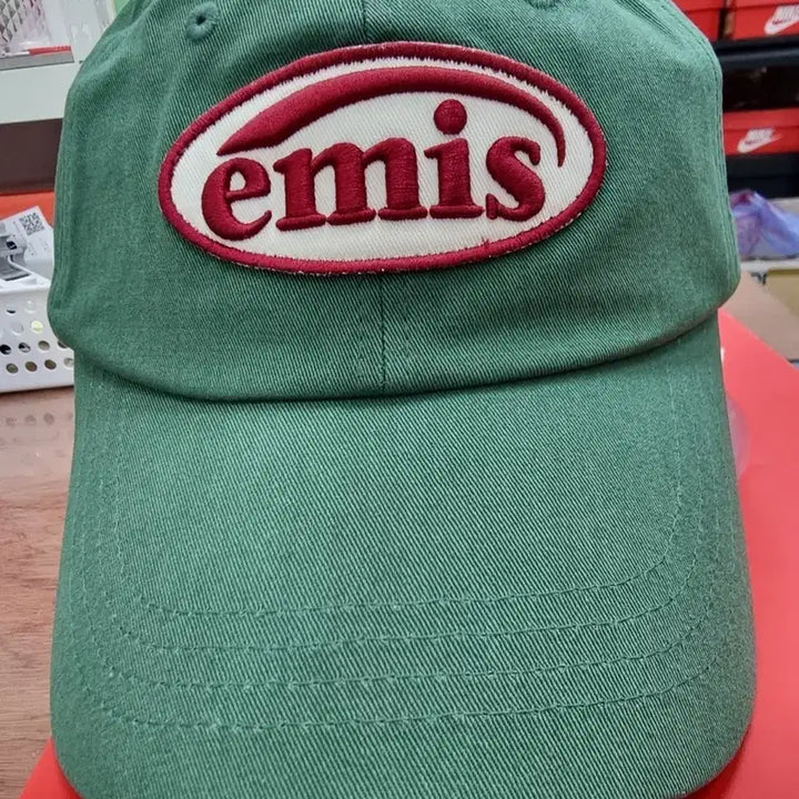 [BUNJANG] EMIS Circular Patch Ball Cap Green / 이미스 원형패치 볼캡 그린 새상품