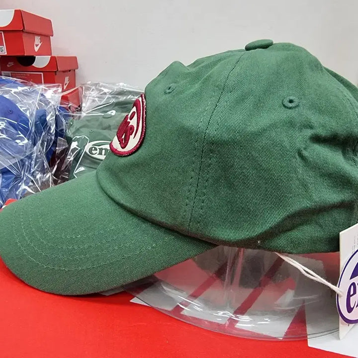 [BUNJANG] EMIS Circular Patch Ball Cap Green / 이미스 원형패치 볼캡 그린 새상품