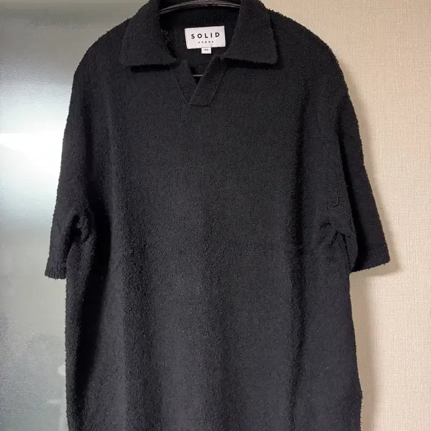 [BUNJANG] Solid Homme Terry Short Sleeve Polo T-Shirt / 솔리드옴므 solid homme 테리 반팔 카라 티셔츠