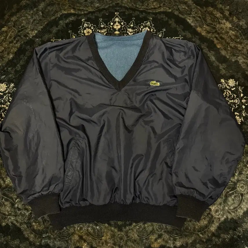 [BUNJANG] Lacoste 90s V-Neck Windbreaker / 라코스테 90s V넥 바람막이