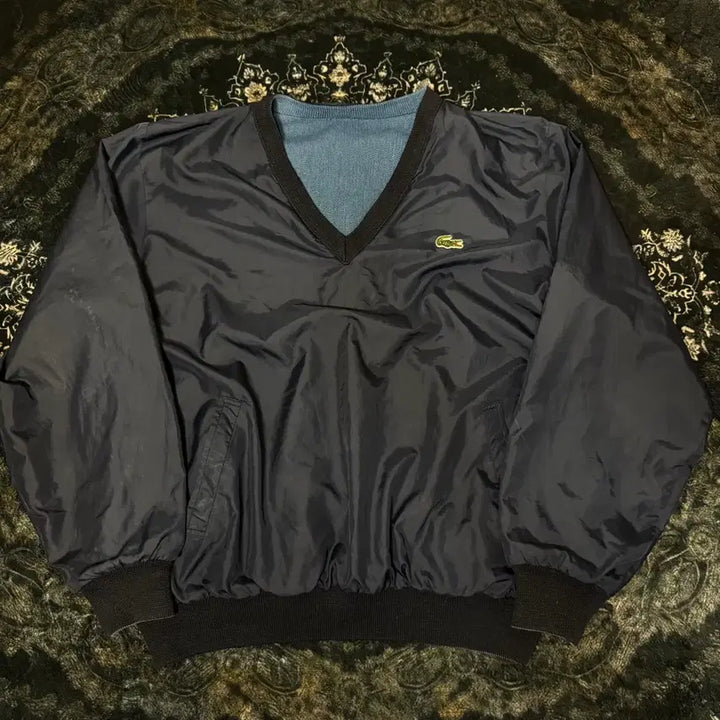 [BUNJANG] Lacoste 90s V-Neck Windbreaker / 라코스테 90s V넥 바람막이
