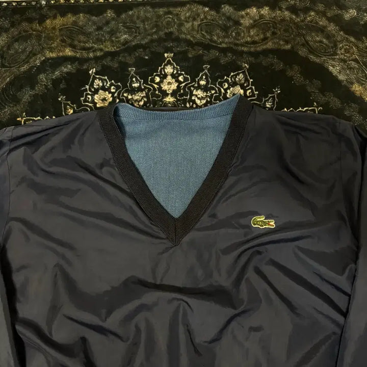 [BUNJANG] Lacoste 90s V-Neck Windbreaker / 라코스테 90s V넥 바람막이