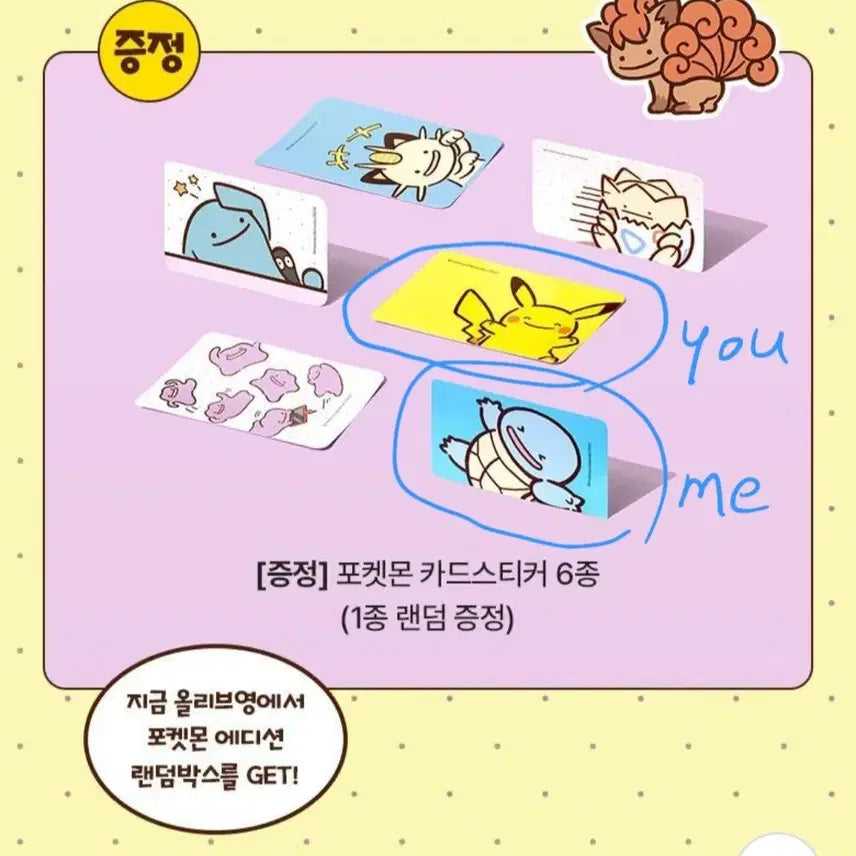 [BUNJANG] Pokemon Polfriends Sports Socks Card Sticker Squirtle / 포켓몬 폴프랜즈 원사이즈 스포츠 양말 카드스티커 꼬부기