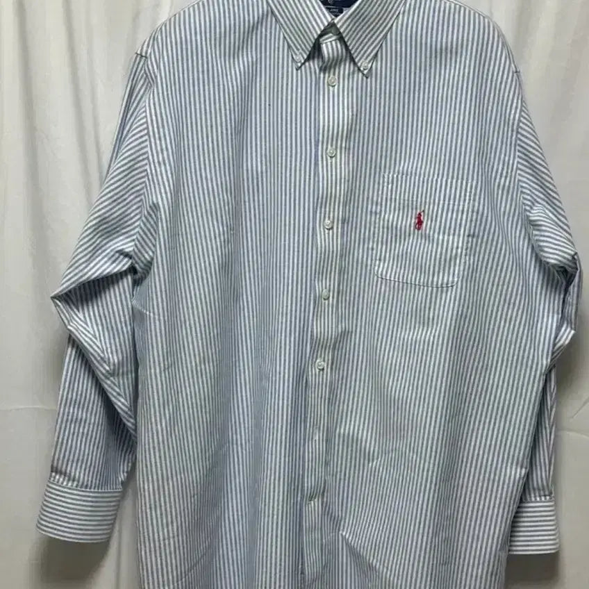 [BUNJANG] Polo Ralph Lauren Pocket Stripe Shirt XXL / no.18 폴로 랄프로렌 포켓스트라이프 셔츠 xxl
