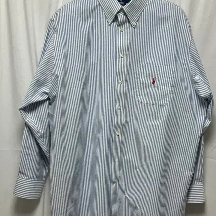 [BUNJANG] Polo Ralph Lauren Pocket Stripe Shirt XXL / no.18 폴로 랄프로렌 포켓스트라이프 셔츠 xxl