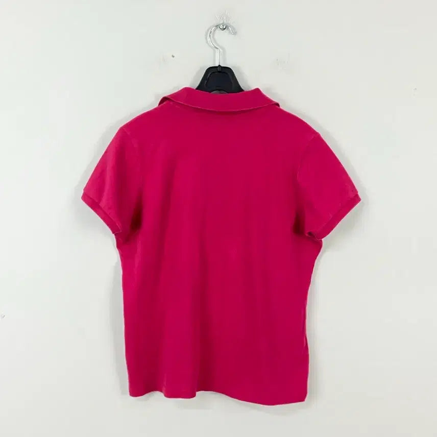 [BUNJANG] Burberry Pink Collar Short Sleeve T-Shirt (M) / 버버리 핑크 카라 반팔티 M