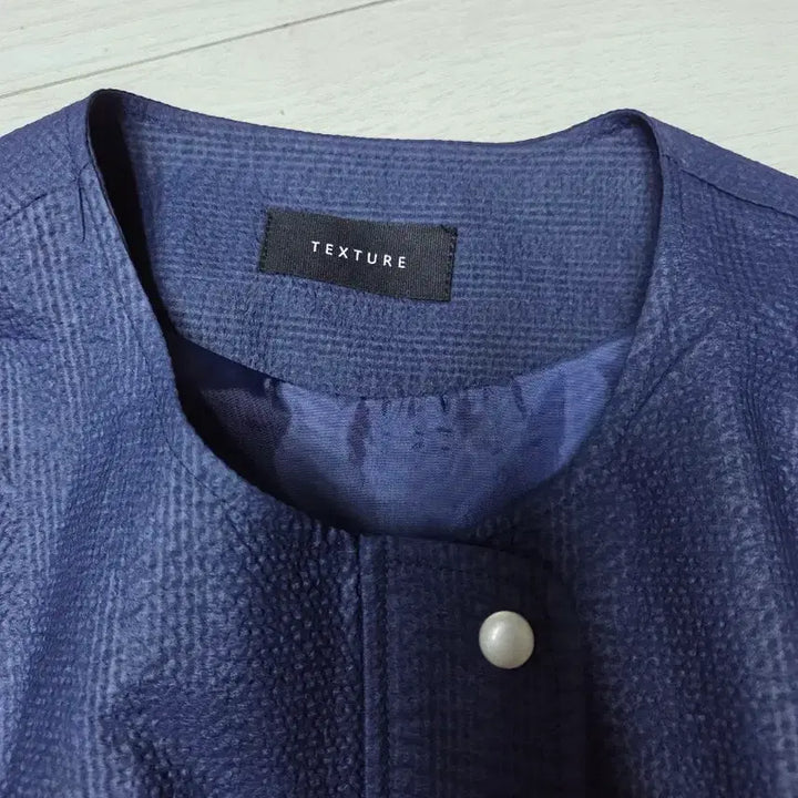 [BUNJANG] TEXTURE Navy Crop Jacket / 텍스쳐 TEXTURE 네이비 크롭 자켓