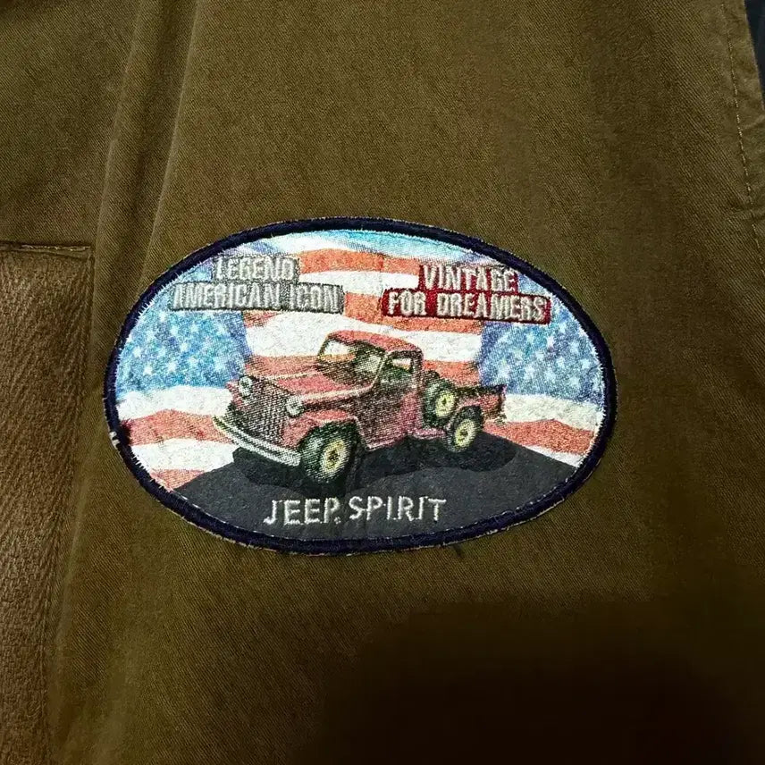 [BUNJANG] Jeep Varsity Stadium Jacket / [L,100]지프 바시티 스타디움 자켓 블루종 jeep