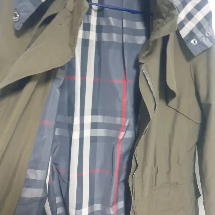 [BUNJANG] Check Pattern Lined Hooded Jacket / 자켓