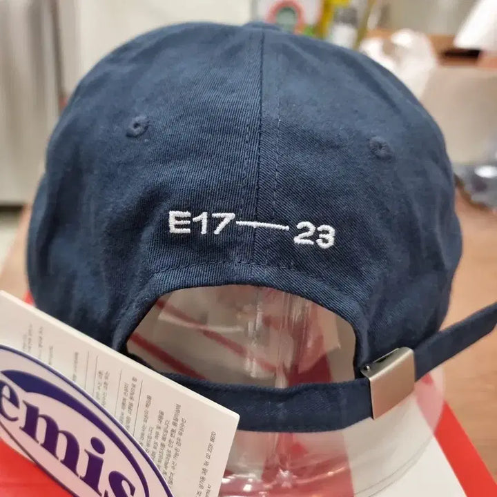 [BUNJANG] Emis Round Patch Ball Cap Navy / 이미스 원형패치 볼캡 네이비 새상품