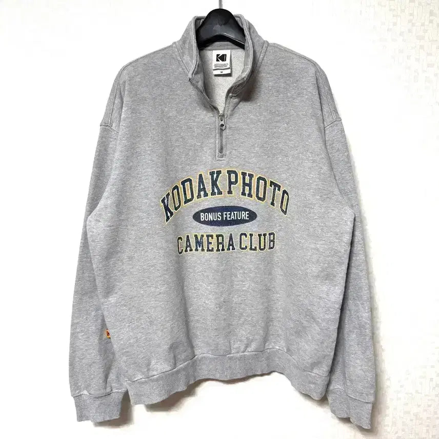 [BUNJANG] Kodak Half Zip-Up Sweatshirt / [M,95]코닥 반집업 맨투맨 하프집업 kodak 오버핏