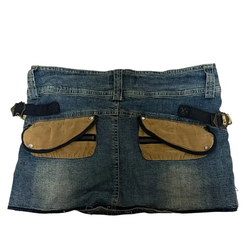 [BUNJANG] Vintage Cargo Low-Rise Mini Skirt / 빈티지 카고 로우라이즈 미니스커트