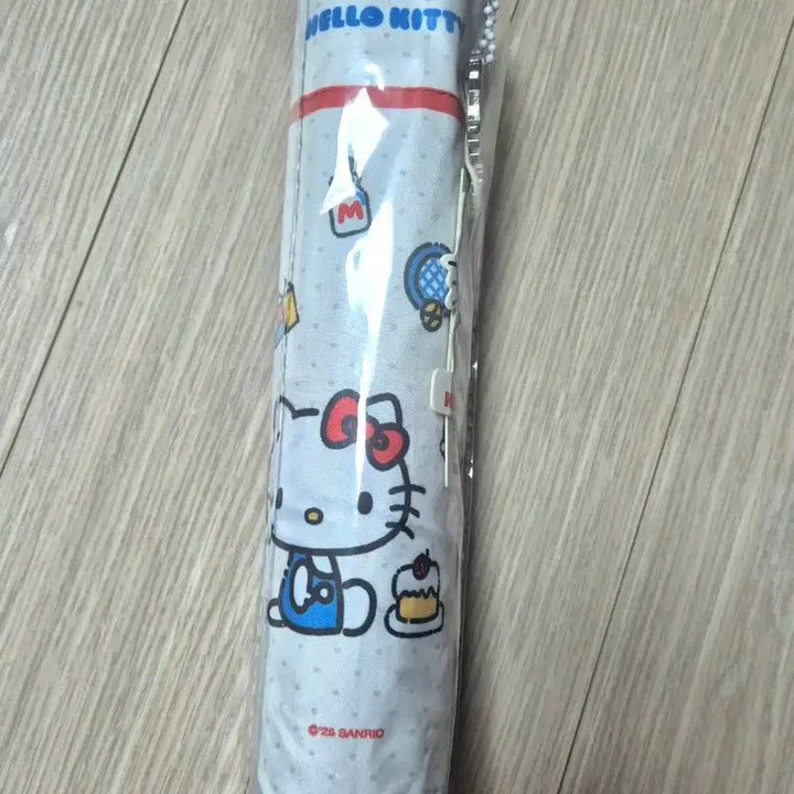 [BUNJANG] Hello Kitty Umbrella White Red Check / 장마대비 헬로키티 우산 화이트 레드 체크