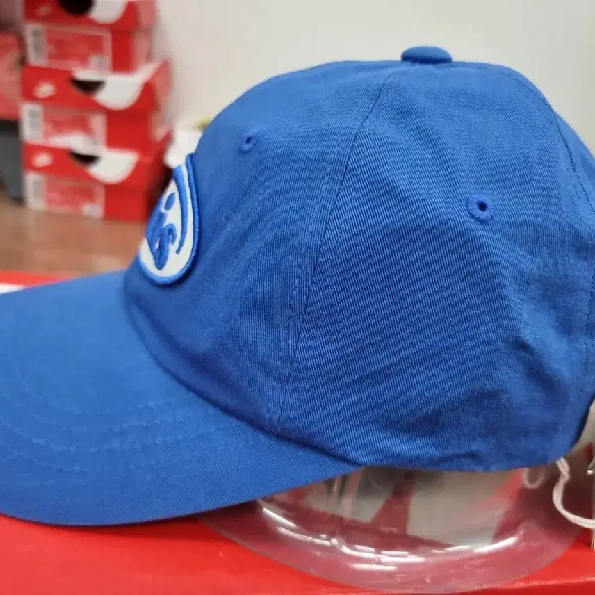 [BUNJANG] Emis Round Patch Ball Cap Blue / 이미스 원형패치 볼캡 블루 새상품