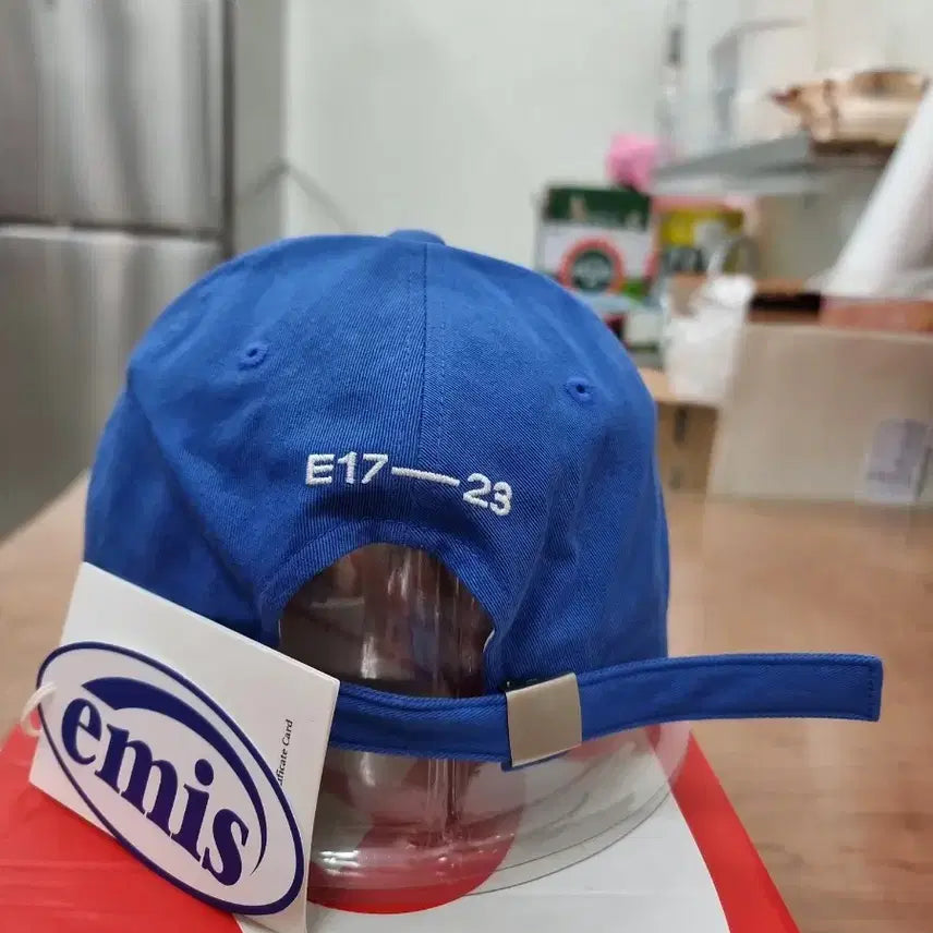 [BUNJANG] Emis Round Patch Ball Cap Blue / 이미스 원형패치 볼캡 블루 새상품