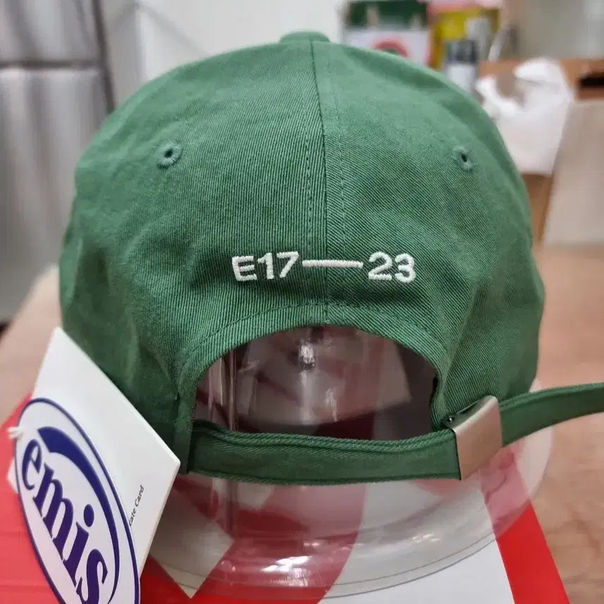 [BUNJANG] Emis Round Patch Ball Cap Green / 이미스 원형패치 볼캡 그린 새상품