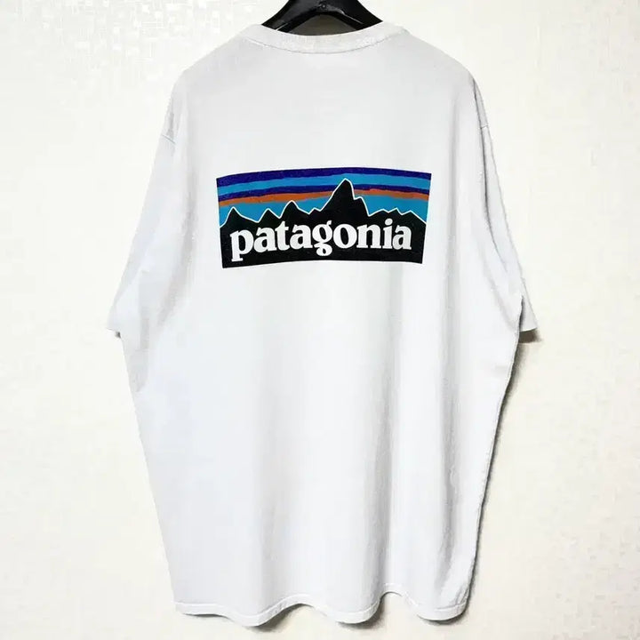 [BUNJANG] Patagonia Big Logo T-Shirt Oversized Light Grey XL / [XL,105]파타고니아 빅로고 반팔티 오버핏 라이트그레이