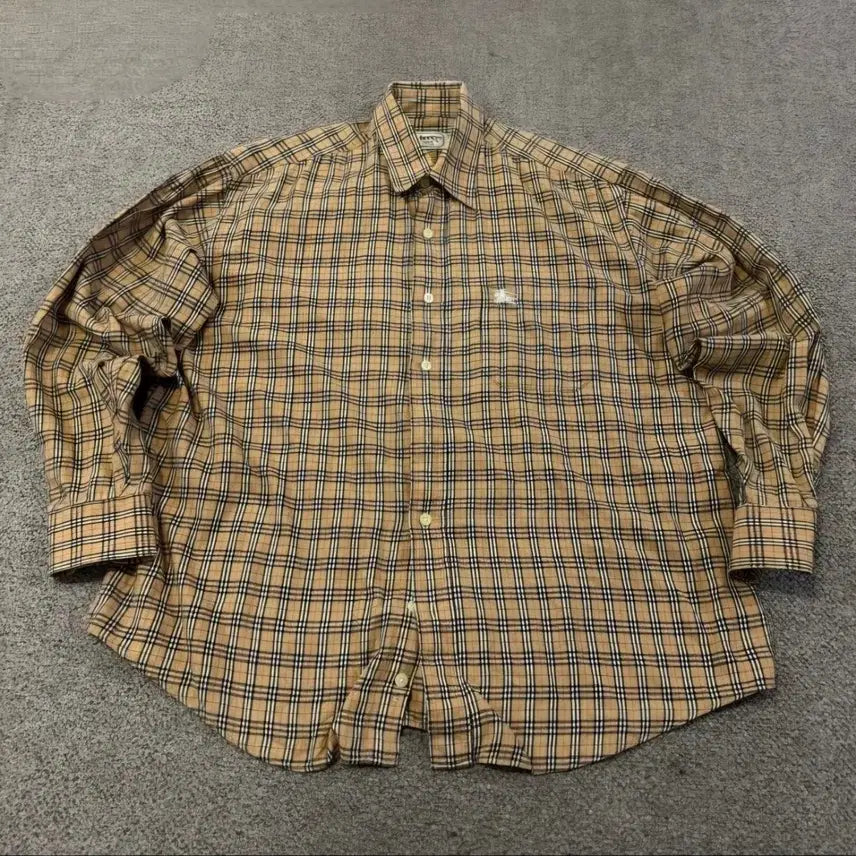[BUNJANG] Burberry Nova Check Long Sleeve Shirt / (L) 버버리 노바체크 긴팔 셔츠