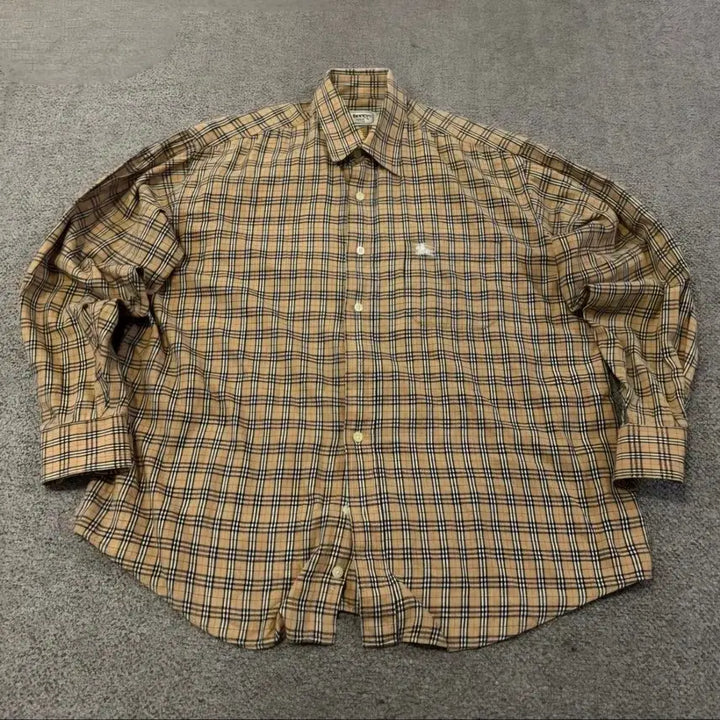 [BUNJANG] Burberry Nova Check Long Sleeve Shirt / (L) 버버리 노바체크 긴팔 셔츠