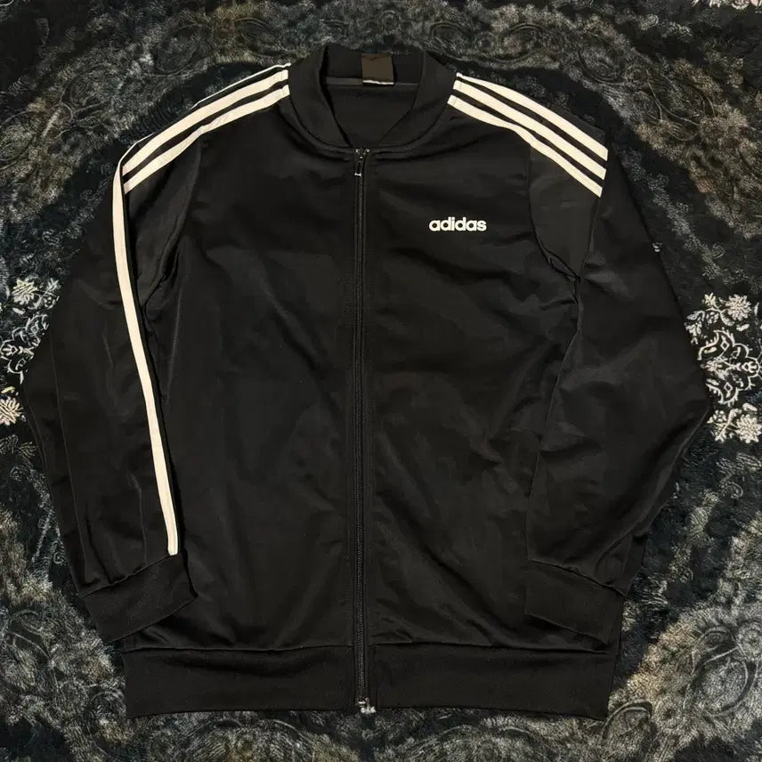 [BUNJANG] Adidas 3-Stripes Black Track Top Jersey / 아디다스 삼선 블랙 트랙탑 져지
