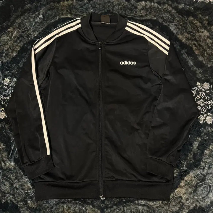 [BUNJANG] Adidas 3-Stripes Black Track Top Jersey / 아디다스 삼선 블랙 트랙탑 져지