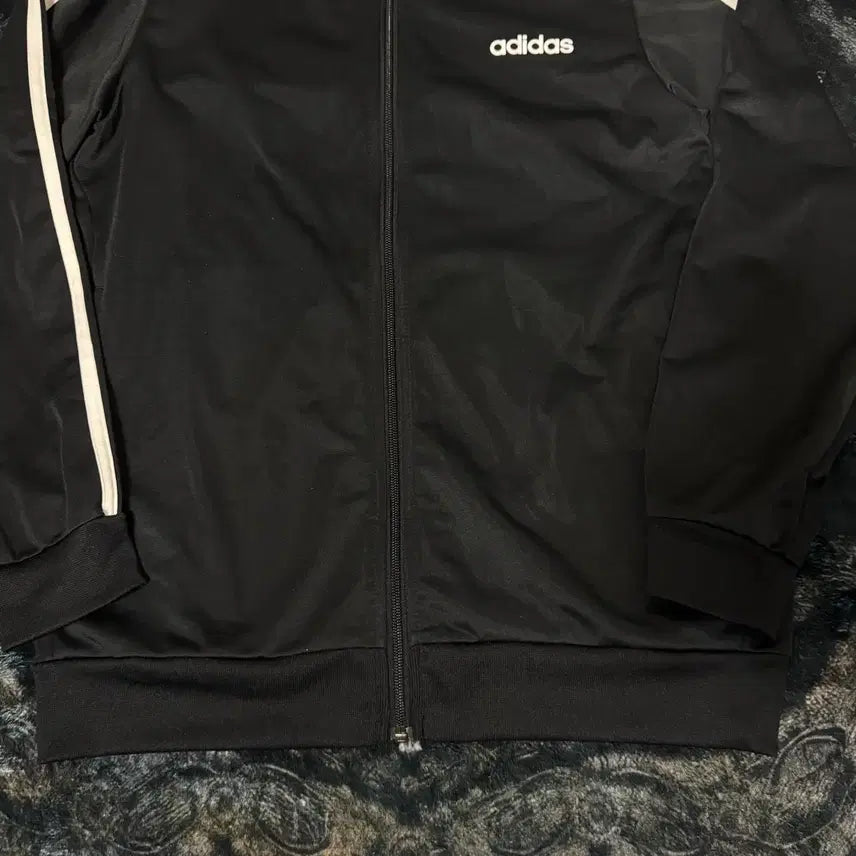 [BUNJANG] Adidas 3-Stripes Black Track Top Jersey / 아디다스 삼선 블랙 트랙탑 져지