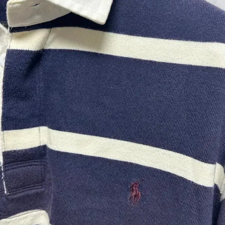 [BUNJANG] Polo Ralph Lauren Navy Stripe Rugby Shirt / no.79 폴로 랄프로렌 네이비스트라이프 럭비티