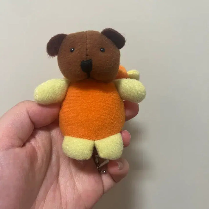 [BUNJANG] Vintage Monkey Mask Bear Plush Keychain / 고전 빈티지 원숭이 탈 쓴 곰 인형 키링