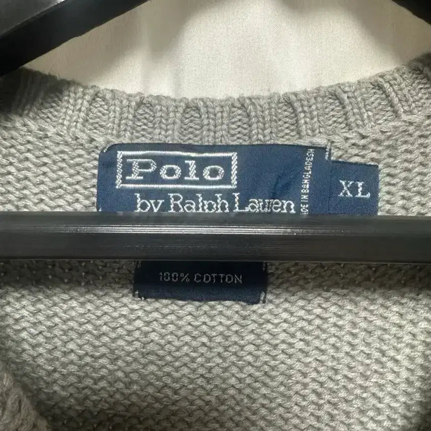 [BUNJANG] Polo Ralph Lauren Light Grey Knit Vest XL / no.131 폴로 랄프로렌 라이트그레이니트조끼 xl 상태s급