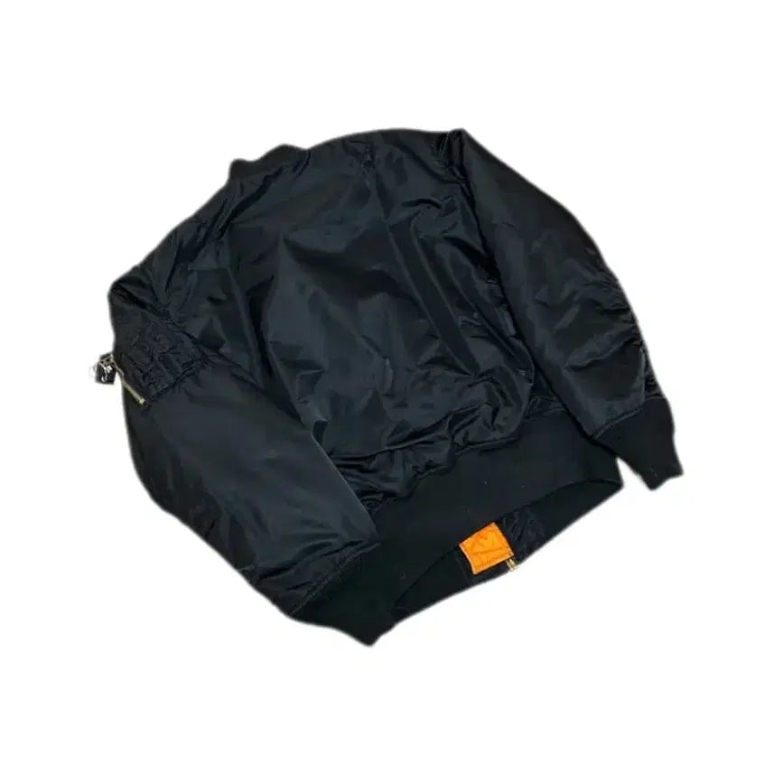 [BUNJANG] Alpha Industries MA-1 Black Reversible Orange Jacket / 알파인더스트리 ma-1 블랙 리버시브 오렌지 자켓