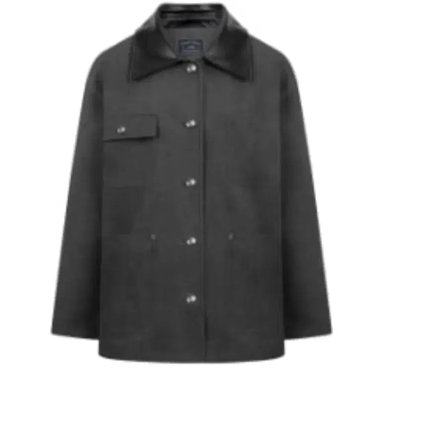 [BUNJANG] Depound Button Work Jacket Charcoal / 드파운드 버튼 워크자켓 차콜